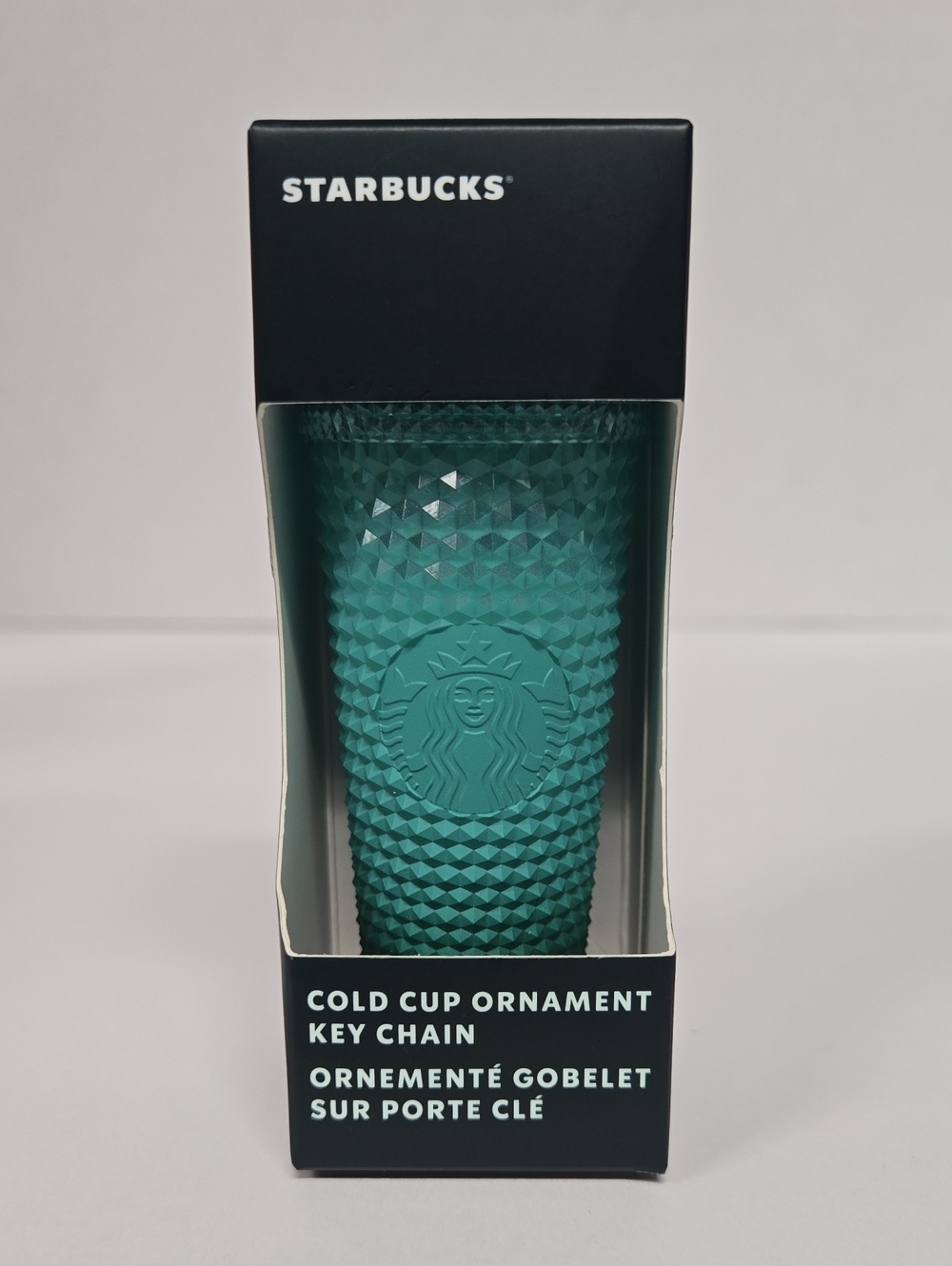 Starbucks 2022 Holiday Mint Green Textured Ornament/Keychain NWT